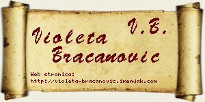 Violeta Bracanović vizit kartica